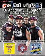 Cockney Rejects - The O2 Academy, Islington, London 14.12.19